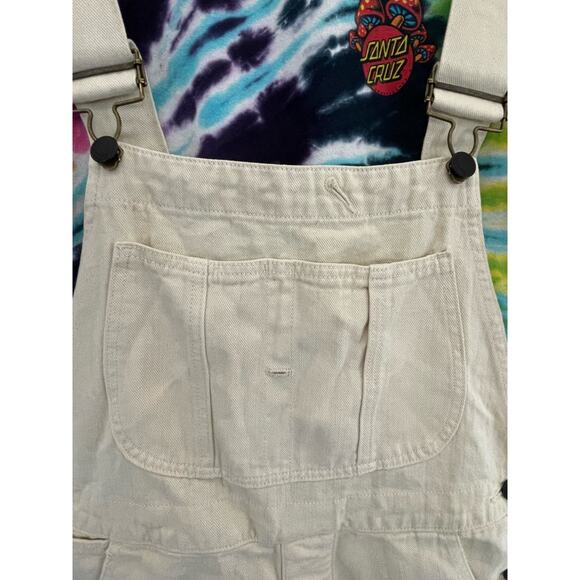 Sandrine Rose Reworked Cream Denim Overalls size Small - Picture 5 of 13